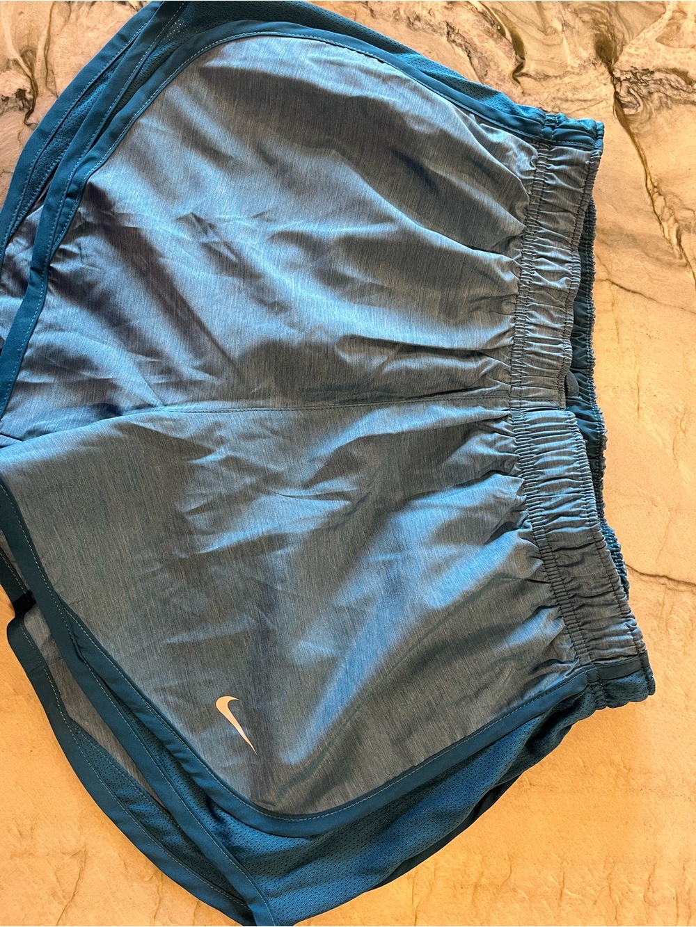 Nike Teal/ Blue and White Women's Running Shorts